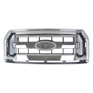 Grille Assembly 3 Bar Style Chrome CAPA for Ford F-150 2015-2017