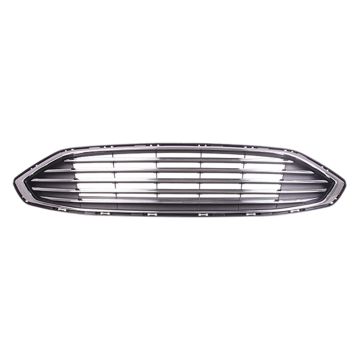 Grille Assembly Chrome CAPA for Ford Fusion S Titanium S Hybrid SE Hybrid Energi SE Energi Titanium Titanium Hybrid Energi Platinum SE 2017-2018