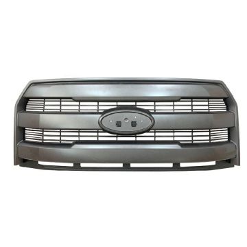 Grille Assembly w/o Front View Camera Body Color Grille/Bars CAPA for Ford F-150 Extended Cab Pickup Crew Cab Pickup 2015-2017