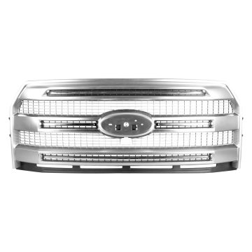Grille Assembly w/Front View Camera Luxurious Chrome CAPA for Ford F-150 Extended Cab Pickup Crew Cab Pickup 2015-2017