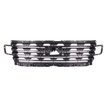 Grille Assembly Grille Reinforcement Carbon Black CAPA for Ford Expedition Limited XLT 2018