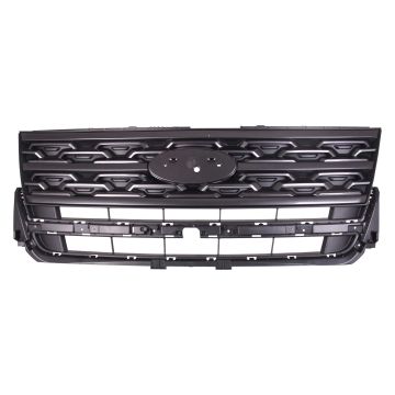 Grille Assembly w/Sport Appearance Pkg Dark Gray Molding CAPA for Ford Explorer XLT 2018-2019