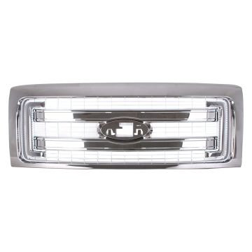 Grille Assembly w/Chrome Pkg CAPA for Ford F-150 XLT 2013-2014