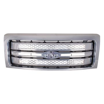 Grille Assembly Platinum CAPA for Ford F-150 2013-2014