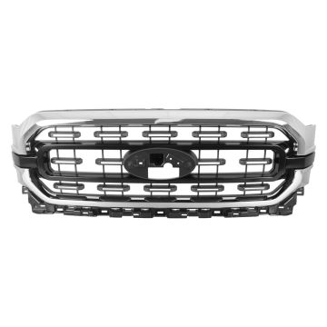 Grille Assembly XLT w/Standard Equipment CAPA for Ford F-150 2021-2023