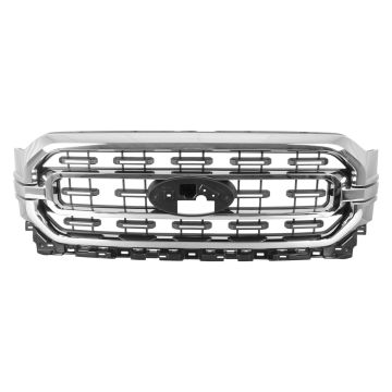 Grille Assembly w/Chrome Pkg CAPA for Ford F-150 XLT 2021-2023