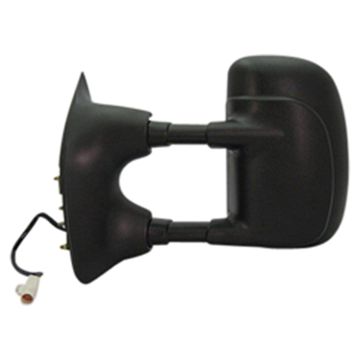 Door Mirror Assembly Left Single-Swing Telescoping Trailer Tow Non-Heated Power Remote To 11/2/02 for Ford F-250 Super Duty F-350 Super Duty