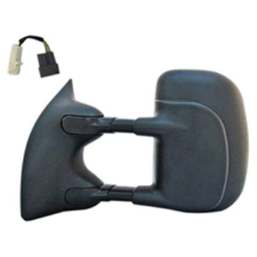 Door Mirror Assembly Left Dual-Swing Telescoping Trailer Tow Non-Heated Power Remote for Ford F-250 Super Duty F-350 Super Duty