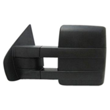 Door Mirror Assembly Left Manual Non-Heated Trailer Tow Type Textured Black for Ford F-150 2004-2014