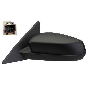 Door Mirror Assembly Left Includes Textured & PTM Covers for Ford Mustang Shelby GT500 Base GT 2010