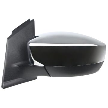 Door Mirror Assembly Left Power Heated w/o BLIS w/o Signal Lamp w/Cover Chrome for Ford Escape 2013-2016