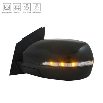Door Mirror Assembly Left Standard Power-Folding w/Memory w/Cover for Ford Edge 2015-2018
