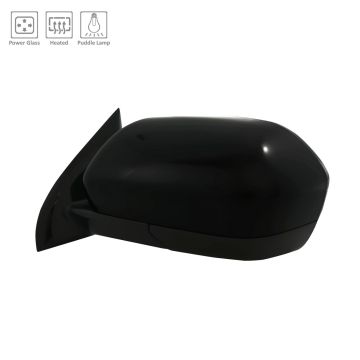 Door Mirror Assembly Left w/o Signal Lamps w/o BLIS w/Cover Black for Ford Expedition 2019