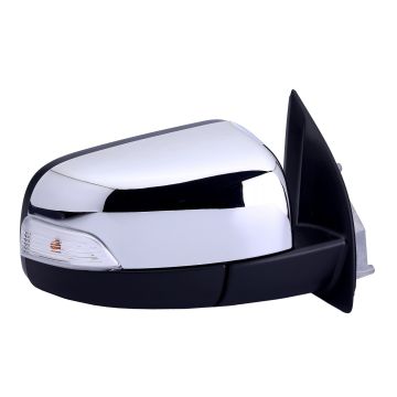 Door Mirror Left Power Folding w/Signal Lamp Chrome for Ford Ranger 2019-2023