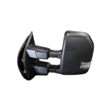 Door Mirror Left Telescopic w/o Side View Camera w/BLIS w/Cover Textured for Ford F-150 2021-2023