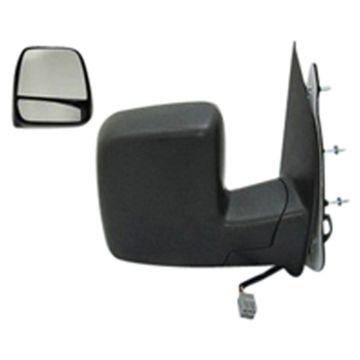 Door Mirror Assembly Right Power Remote Dual Glass Mirror w/o Puddle Lamp for Ford E-150 E-150 Club Wagon E-250 E-350 Club Wagon E-350 Super Duty E-450 Super Duty E-550 Super Duty