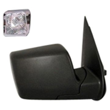 Door Mirror Assembly Right Power Non-Heated w/Puddle Lamps w/Cover Black for Ford Explorer 2006-2010