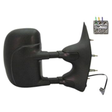 Door Mirror Assembly Right Power Telescoping Type for Ford E-150 E-250 E-350 Super Duty E-450 Super Duty