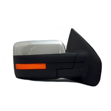 Door Mirror Assembly Right Standard Type Power w/o Puddle Lamp Heated Chrome for Ford F-150 2009-2010