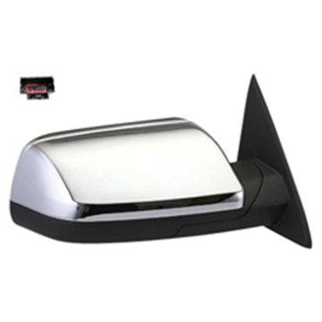 Door Mirror Assembly Right Power Heated w/Memory w/Puddle Lamp w/Cover Chrome for Ford Flex 2009-2012