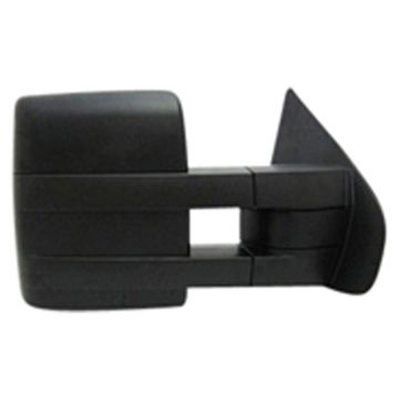 Door Mirror Assembly Right Manual Non-Heated Trailer Tow Type Textured Black for Ford F-150 2004-2014