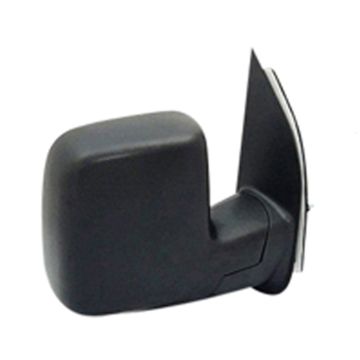 Door Mirror Assembly Right Sail Type Manual w/Integrated Spotter Textured Black for Ford E-150 E-250 E-350 Super Duty E-450 Super Duty