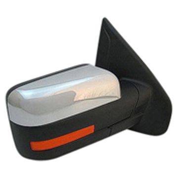 Door Mirror Assembly Right Standard Type Power w/Puddle Lamp Chrome for Ford F-150 2011-2014