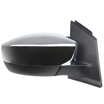 Door Mirror Assembly Right Power Heated w/o BLIS w/o Signal Lamp w/Cover Chrome for Ford Escape 2013-2016