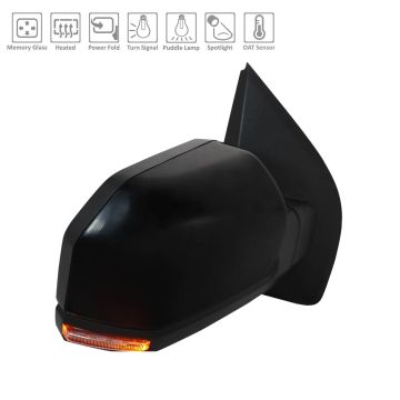 Door Mirror Assembly Right Standard w/Spot Lamp w/o BLIS for Ford F-150 2018