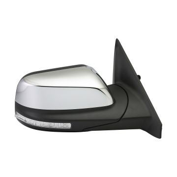 Door Mirror Assembly Right Satin Chrome From 10-22-15 for Ford Explorer 2016-2019
