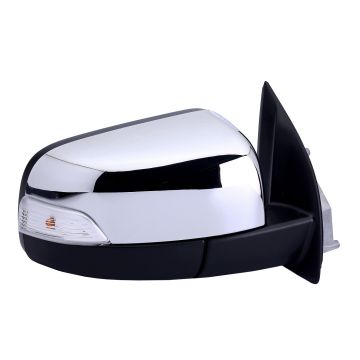 Door Mirror Right Power Folding w/Signal Lamp Chrome for Ford Ranger 2019-2023