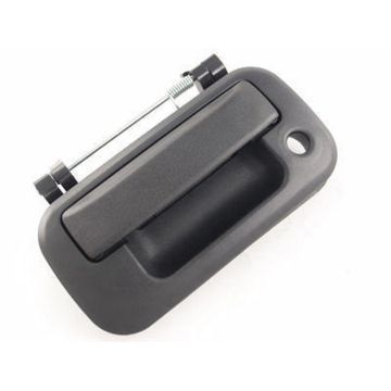 Tailgate Handle Rear w/o Rear View Camera Flat Black Textured for Ford Explorer Sport Trac F-150 F-250 Super Duty F-350 Super Duty