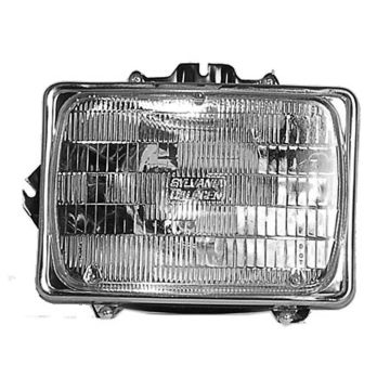 Headlight Assembly Left To 3-85 Halogen Headlamp/Adjusting Ring/Retaining Ring Sealed Beam for Ford E-150 E-250 E-350 E-450 E-550 Escort Tempo Mercury Lynx Topaz