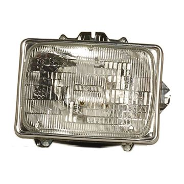 Headlight Assembly Right Non-Halogen Headlamp/Adjusting Ring/Retaining Ring Sealed Beam for Ford E-150 E-250 E-350 E-450 E-550 F-250 F-350