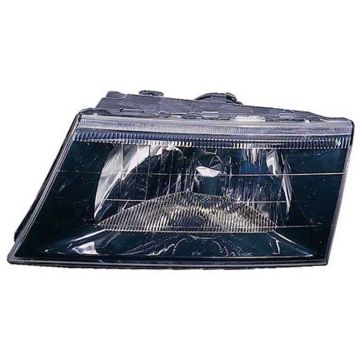 Headlight Assembly Composite Left w/o Bulbs or Sockets Black for Mercury Marauder 2003-2004