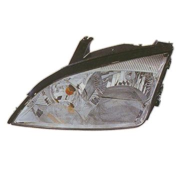 Headlight Assembly Composite Left Halogen w/o Bulbs or Sockets for Ford Focus ZXW ZX4 ST ZX4 LX Austero SE Tipico ZX3 ZX5 S SES Sport Ambiente SE ST 2005-2007