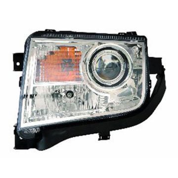 Headlight Assembly Composite Left w/o Adaptive Headlamps CAPA for Lincoln MKX 2007-2010