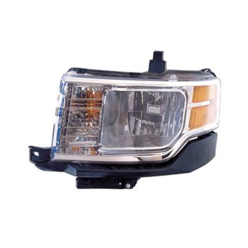 Headlight Assembly Composite Left Halogen CAPA for Ford Flex 2009-2012