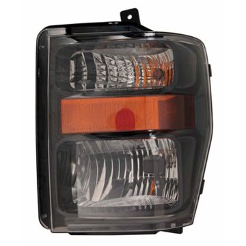 Headlight Assembly Composite Left Aero Style CAPA for Ford F-250 Super Duty F-350 Super Duty