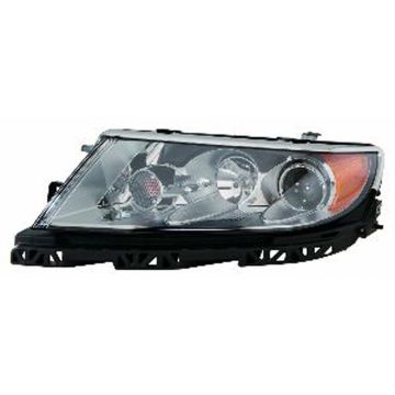 Headlight Assembly Composite Left Halogen w/o Sport Appearance Pkg CAPA for Lincoln MKZ 2010-2012