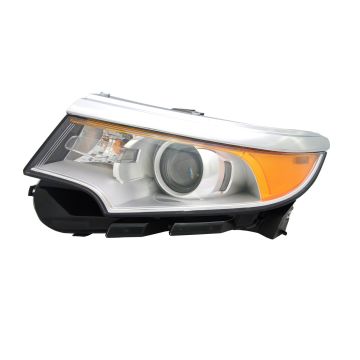 Headlight Assembly Composite Left Halogen for Ford Edge Sport 2011-2014