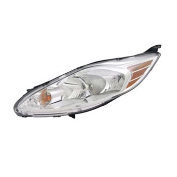 Headlight Assembly Composite Left w/o Appearance Pkg CAPA for Ford Fiesta Sedan Hatchback S SES SE SEL 2011-2013