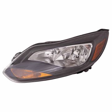 Headlight Assembly Composite Left CAPA for Ford Focus Sedan Hatchback Titanium Titanium Plus 2012-2014