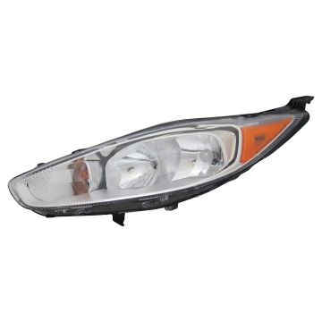Headlight Assembly Composite Left Titanium CAPA for Ford Fiesta 2014-2016