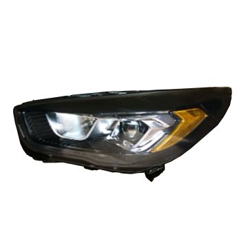 Headlight Assembly Composite Left Halogen w/Signature Lamps w/Black Bezel CAPA for Ford Escape 2017-2019