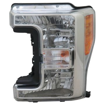 Headlight Assembly Composite Left Halogen CAPA for Ford F-250 Super Duty F-350 Super Duty