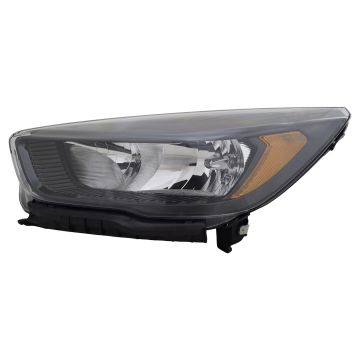 Headlight Assembly Composite Left Black Bezel CAPA for Ford Escape 2018-2019