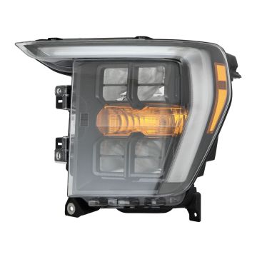 Headlight Assembly Composite Left LED w/o Adaptive Lighting w/o Black Appearance Pkg CAPA for Ford F-150 2021-2023