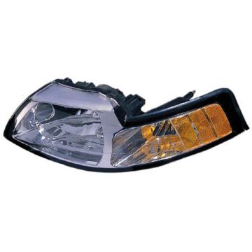 Headlight Assembly Composite Right for Ford Mustang 1999-2000