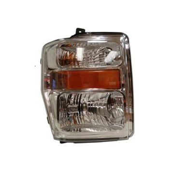 Headlight Assembly Composite Right Aero Style CAPA for Ford F-250 Super Duty F-350 Super Duty